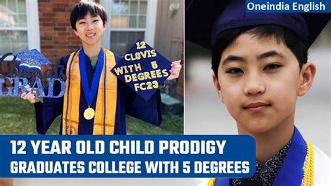 California Clovis Hung 12 Year Old Boy Graduates College With 5