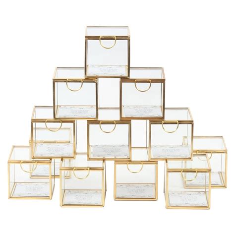 Display Glass Boxes With Hinged Lids Glass Display Box Glass Display Case Glass Boxes