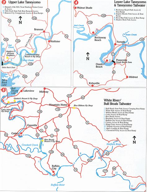 White River Missouri And Arkansas Map Great Rivers