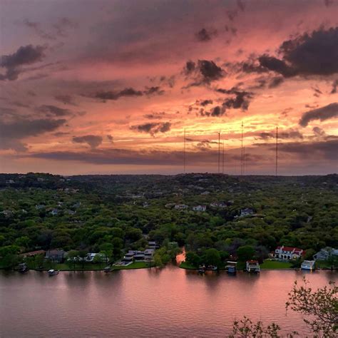 Caught This Incredible Sunset At Mt Bonnell Few Days Ago Austin