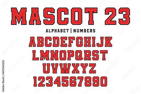 Classic College Font Vintage Sport Font In American Style For Football