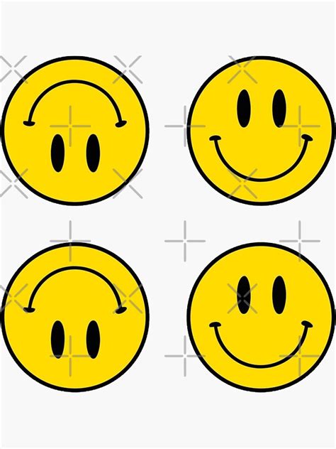 Smiley Face Sticker Pack Sticker By M Ryl Redbubble