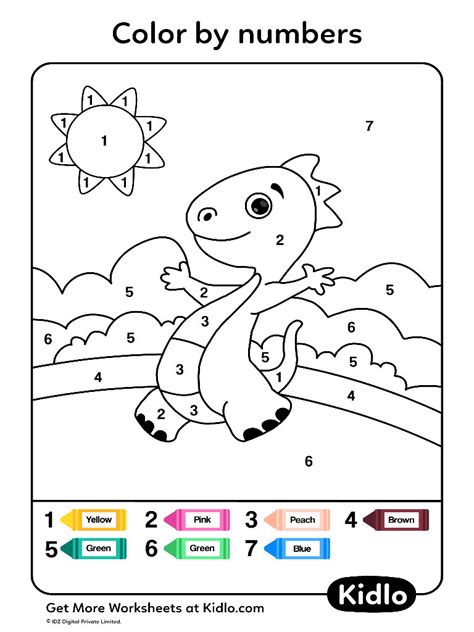 Animal Number Coloring Pages