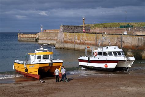 Boats At Eyemouth Beach © Walter Baxter Geograph Britain And Ireland