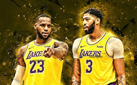Lebron james american professional basketball player. Download wallpapers Lebron James and Anthony Davis, 2020 ...