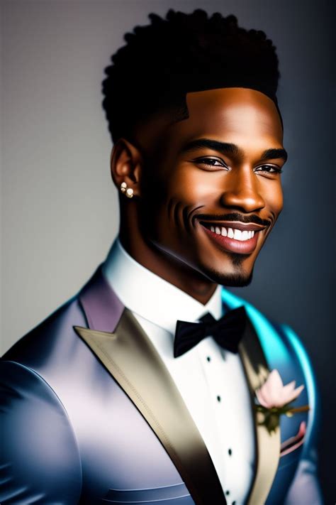 Lexica A Strikingly Attractive African American Man With Ebony Skin And A Debonair Smile