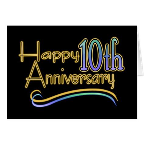 We use the tin to store and preserve things. Happy 10th Anniversary Card | Zazzle