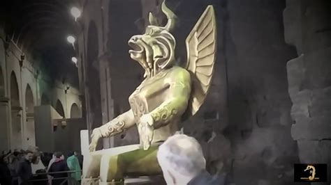 Statue Of Ancient God Moloch Exposed At Colosseum Youtube
