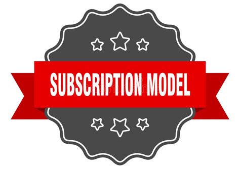 Subscription Model Label Subscription Model Isolated Seal Sticker