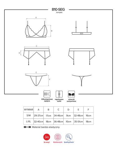 Obsessive Sexy Set Padded Bra Garter Belt And Thong 810 Seg 2 Getwear