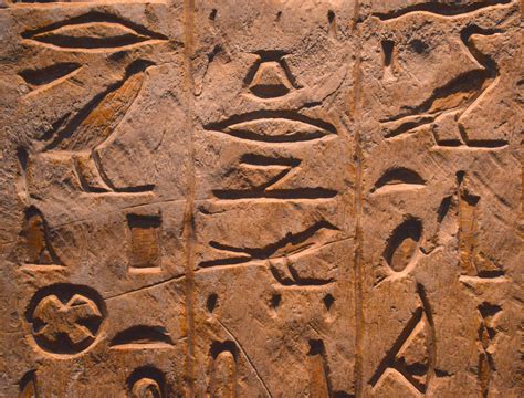 Egyptian Hieroglyphics Illustration World History Encyclopedia