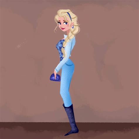Modern Elsa Felt Like Dressing Her In All Denim And Still Give Her The Classic Blue Attire