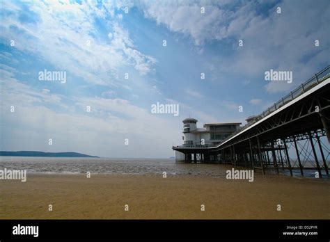 Weston Super Mare Somerset England Including Grand Pier After It Was