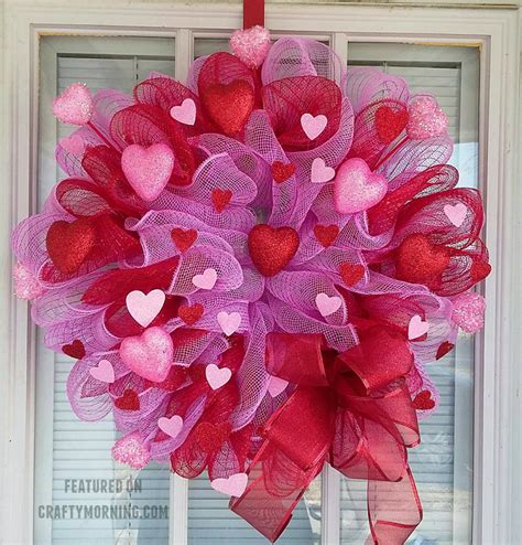 Valentines Day Mesh Wreath Ideas