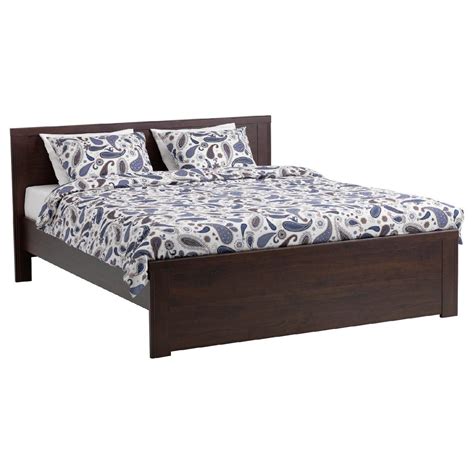 Ikea Brusali Full Bed Frame W Sultan Luroy Wooden Slats Aptdeco