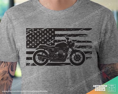Motorbike American Flag Motorcycle Svg Motorbike Sticker Etsy In 2021