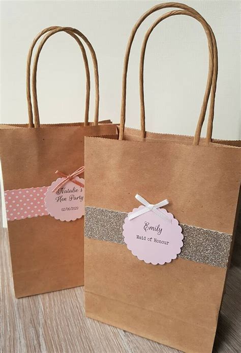 Personalised Kraft Hen Party T Bag By Vintage Twee