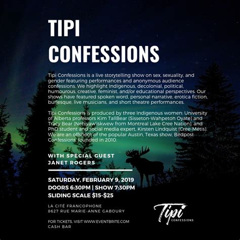 Show Archives Tipi Confessions