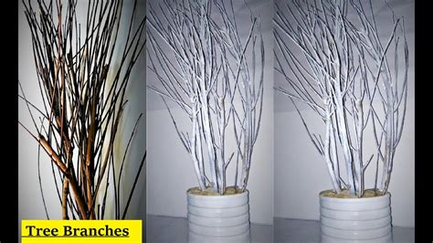 Diy White Tree Out Of Branches Home Decoration Ideas Tree Branches