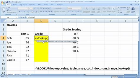 Excel Lookupsearch Tip 4 Vlookup Explanation 3 Vlookup To Assign