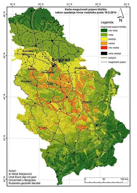 Detaljna Geografska Karta Srbije Superjoden