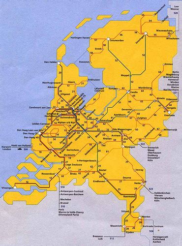 Holland Dutch Train Rail Maps