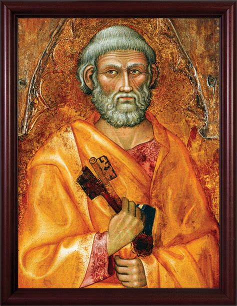 St Peter Ornate Gold Framed Art Catholic To The Max Online