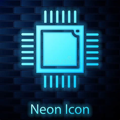 Neon Computer Icon Set Stock Vector Illustration Of Desktop 22032230