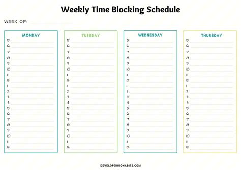 31 Printable Time Blocking Templates Updated For 2024