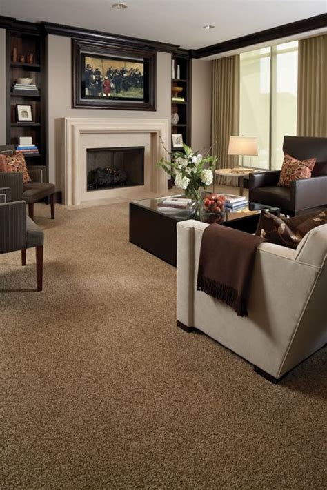 Sumptuous Hand Luxurious Tweed Carpet Karastan Brown Carpet Living