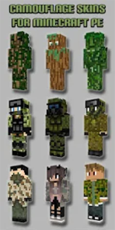 Camouflage Skins For Minecraft для Android — Скачать