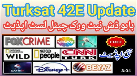 Turksat 42E New Channel ListUpdate Bahoo Dish Network YouTube