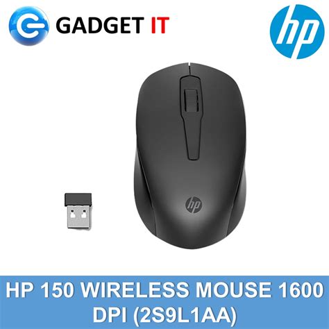 Hp 150 Wireless Mouse Ergonomic Mouse 1600 Dpi 24ghz Wireless