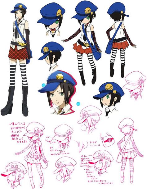 Persona Q Marie Model Sheet Character Design Anime Character Design