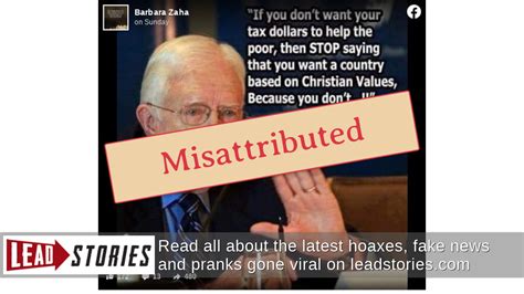 Fact Check Former President Jimmy Carter Did Not Say Stop Saying That