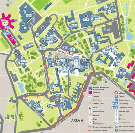 Area A Map University Of Exeter