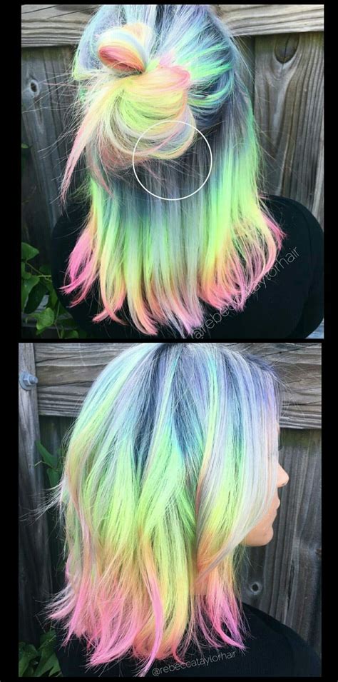 Pastel Rainbow Hair Rebeccataylorhair Pastel Rainbow
