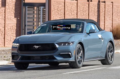 2024 Mustang Ecoboost Convertibles In Vapor Blue Spotted 7th Gen 2024