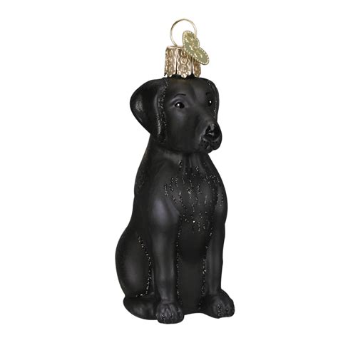 Old World Christmas Black Labrador Ornament Winterwood Gift
