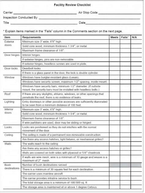 Building Repair And Maintenance Checklist ~ Excel Templates