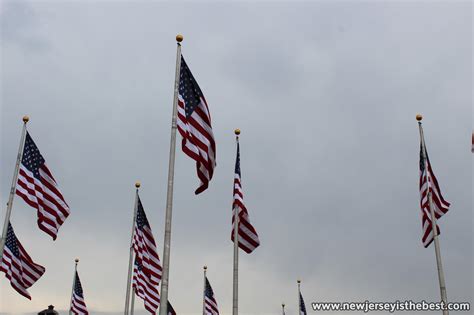 Flags In The Flag Plaza At Liberty State Park In Jersey City New