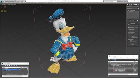 standing donald duck character 3d model 99 fbx max 3ds blend ma lxo obj c4d free3d