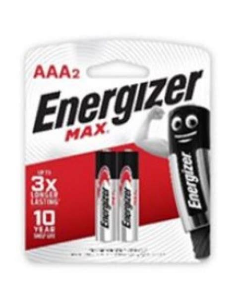 Energizer Battery Max Aaa 2s