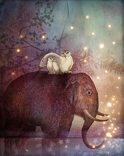 Catrin Welz Stein Night Art Elephant Art Canvas Art