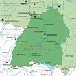 Germany - Map of Germany - `Baden Wurttemberg` - High Detailed Stock ...