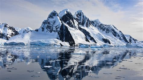 Wallpaper Mountains Sea Nature Reflection Snow Winter Iceberg