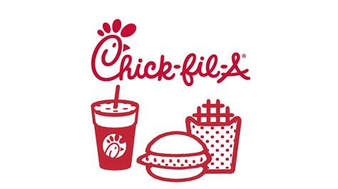 Download Chick Fil A Logo With A Burger And Fries Wallpapers Com