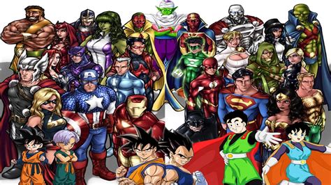 ACCURATE TOP 100 MOST POWERFUL & STRONGEST DC Comics vs Marvel vs Anime