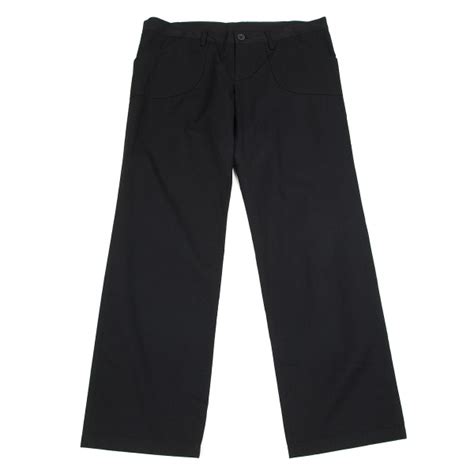 Ys Wool Mix Straight Pants Size 4k 69957 Ebay