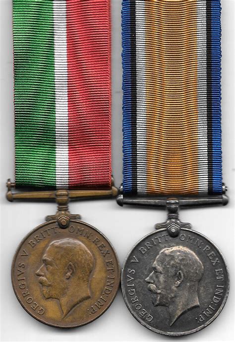 World War One Mercantile Marine Medal Pair To Peter Tracey Etsy
